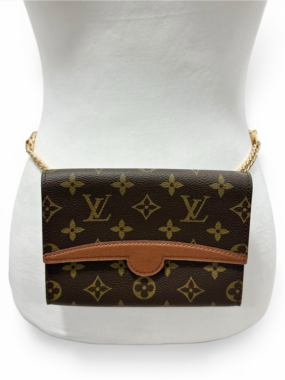 Louis Vuitton Monogram Leather Arche Belt Bum Bag Waist Pouch Pochette